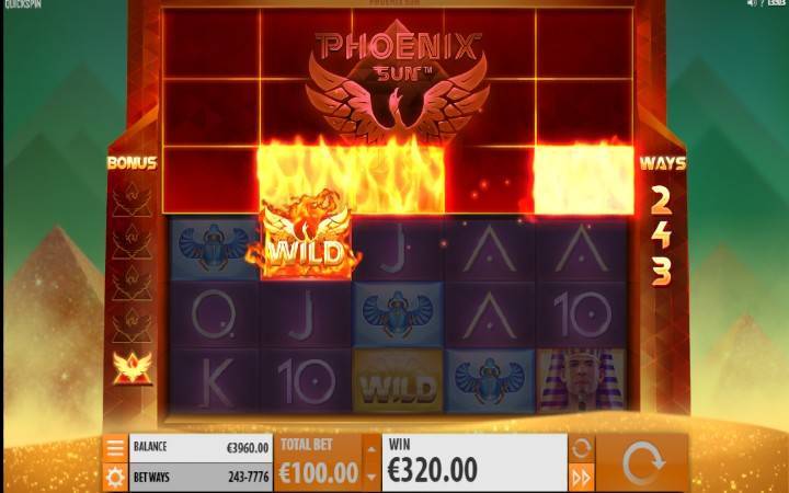 Phoenix Sun, Online Casino Bonus