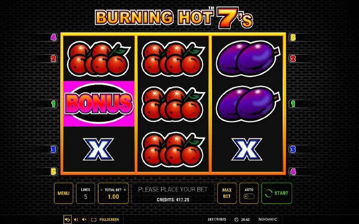 Burning Hot Sevens
