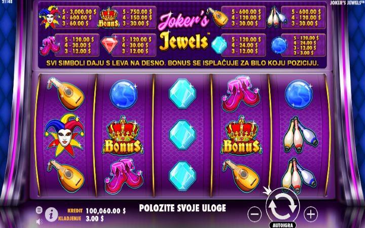 Joker’s Jewels, online casino bonus