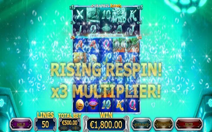 Oceanus Rising, Online Casino Bonu