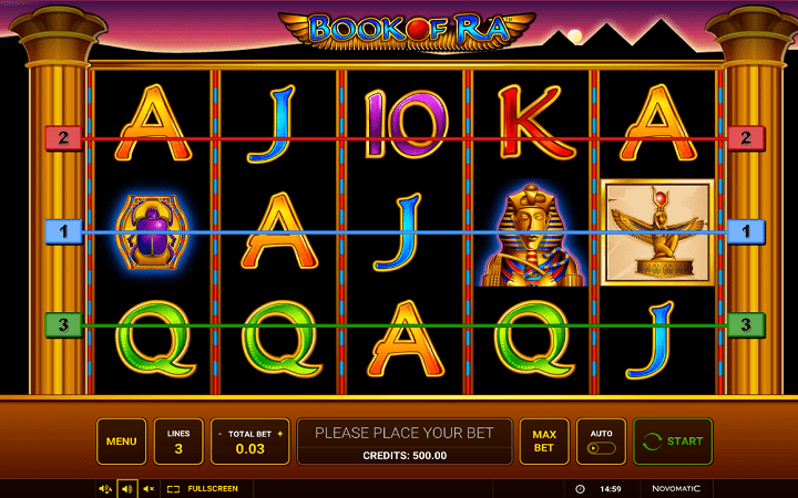 Book of Ra, Greentube, Online Casino Bonus, Paylines