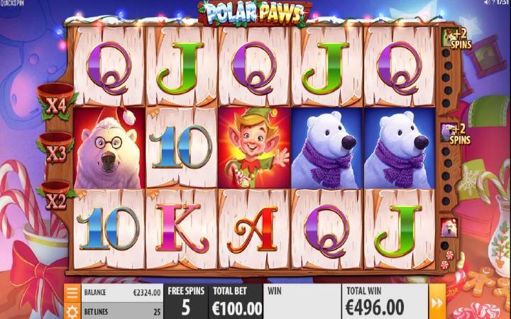 Free Spins, Online Casino Bonus, Polar Paws