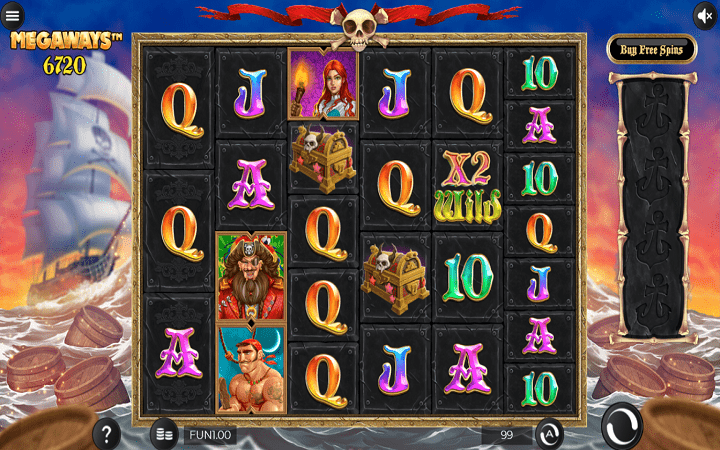 Pirate Kingdom Megaways - Video slots with cascading reels