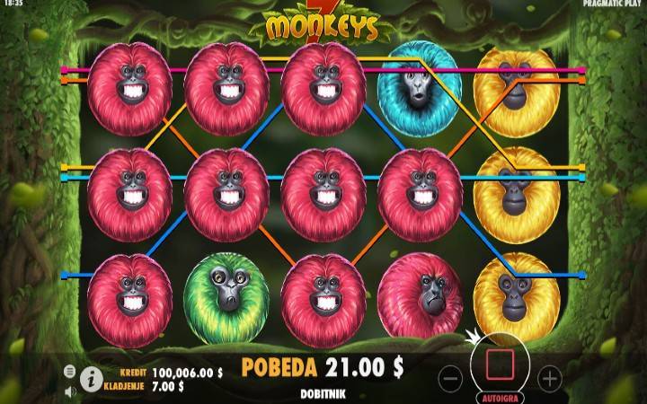 7 Monkeys, Online Casino Bonus