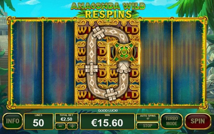 Anaconda Wild, Playtech, Online Casino Bonus