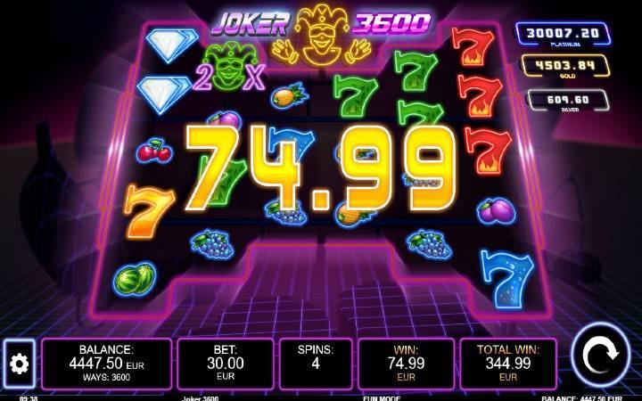 Free Spins, Online Casino Bonus, Kalamba Games, Joker 3600
