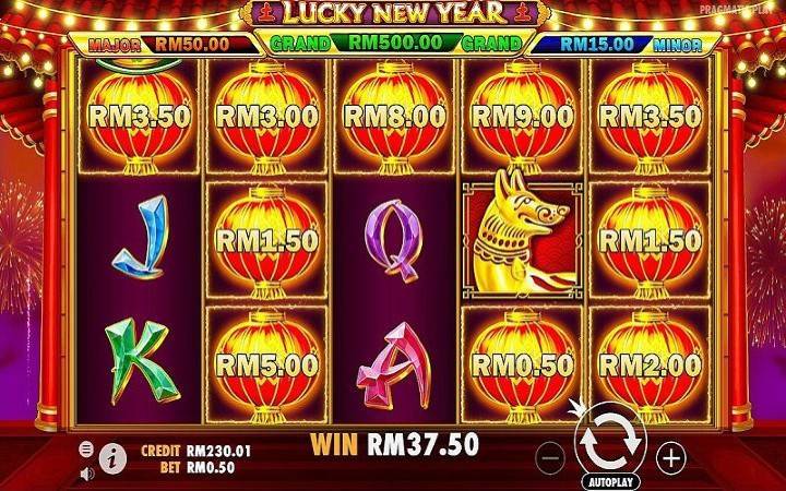 Lucky New Year Respin Bonus game