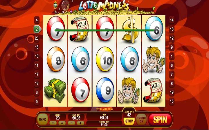 Lotto Madness, Playtech, Online Casino Bonus