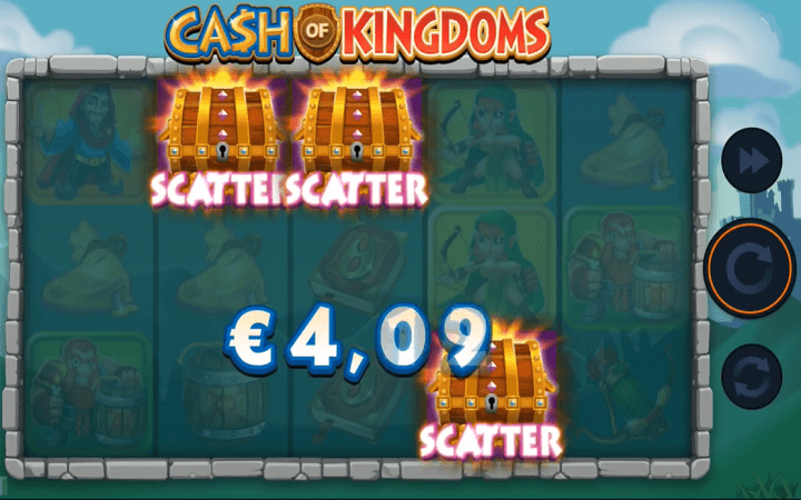 Cash of Kingdom - The three Scatter symbols are powered by Free Spins