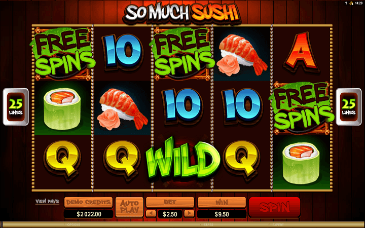 So Much Sushi, Microgaming, Online Casino Bonus